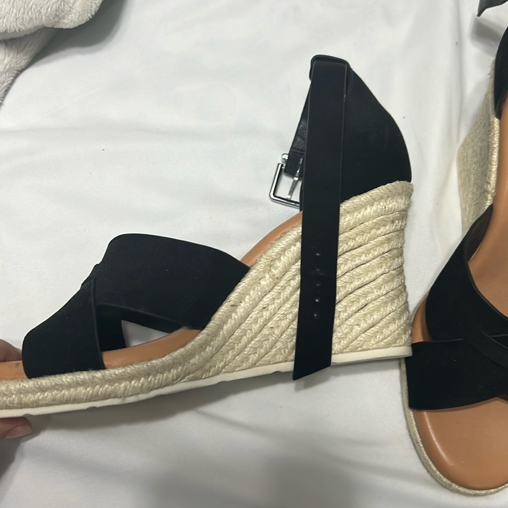 Black Wedge sandal